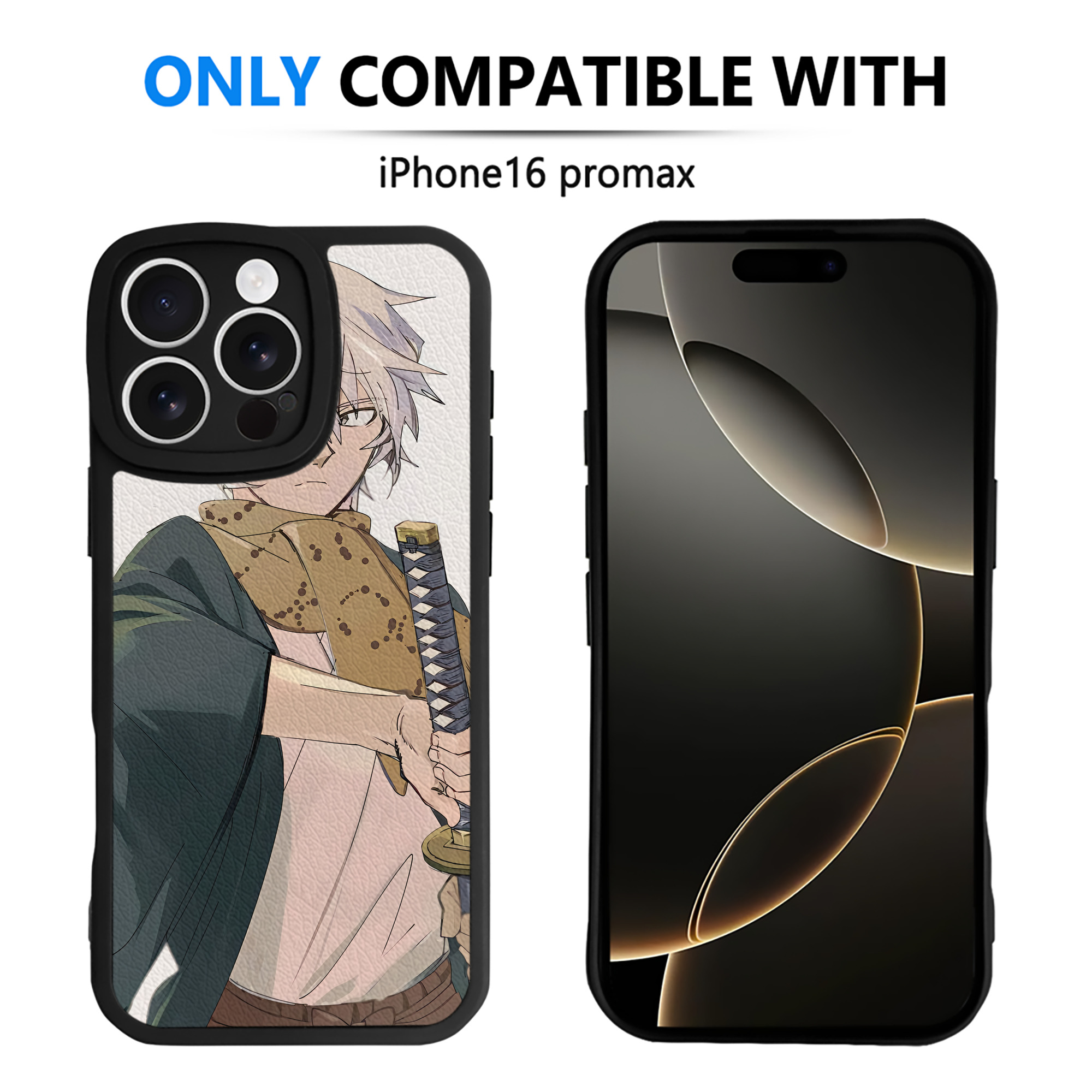 （画像用） 文豪ストレイドッグス Bungo Stray Dogs 【iPhone 16シリーズ対応】シリコンスマホケース（レザー調） 材質：シリコン